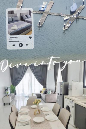 27Johor, nearCIQ, Danga bay Free parking 3BR15pax
